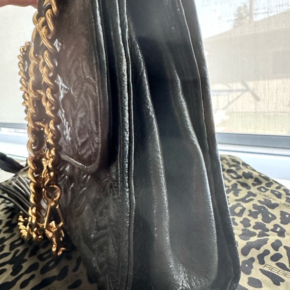 Rebecca Minkoff Green quilted handbag with gold chains - Picture 6 of 13